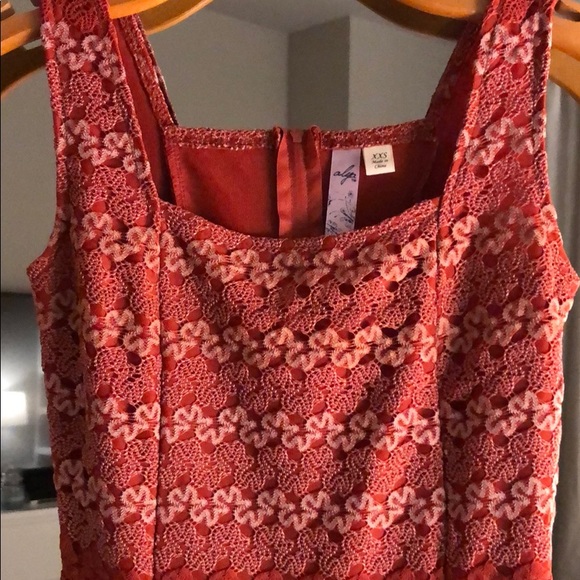 Red spring cocktail dress - Picture 2 of 3